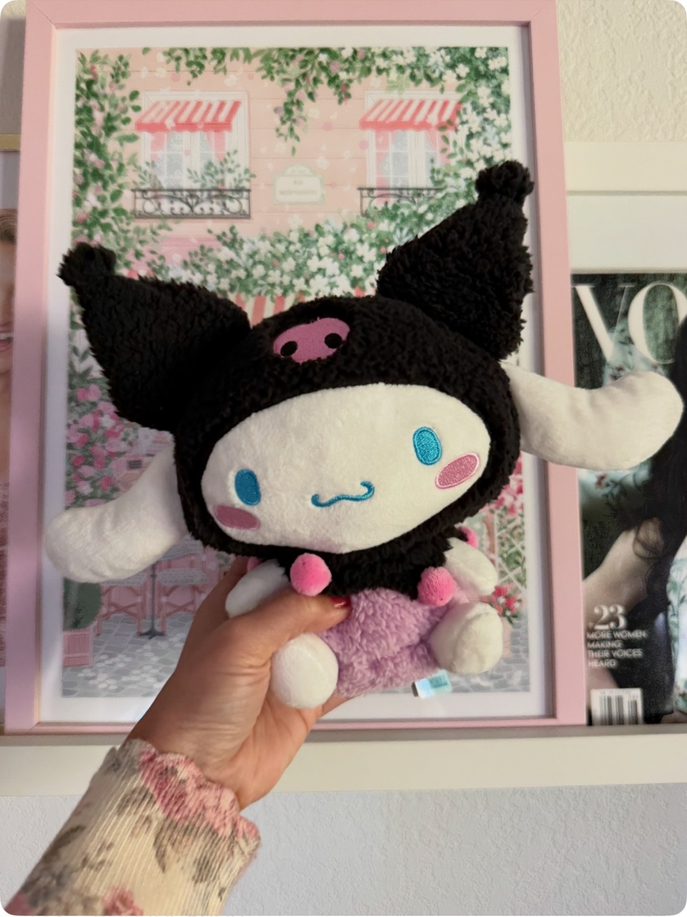 Sanrio Cinnamoroll Plush Dressed as Kuromi